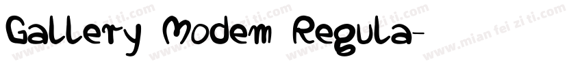 Gallery Modem Regula字体转换